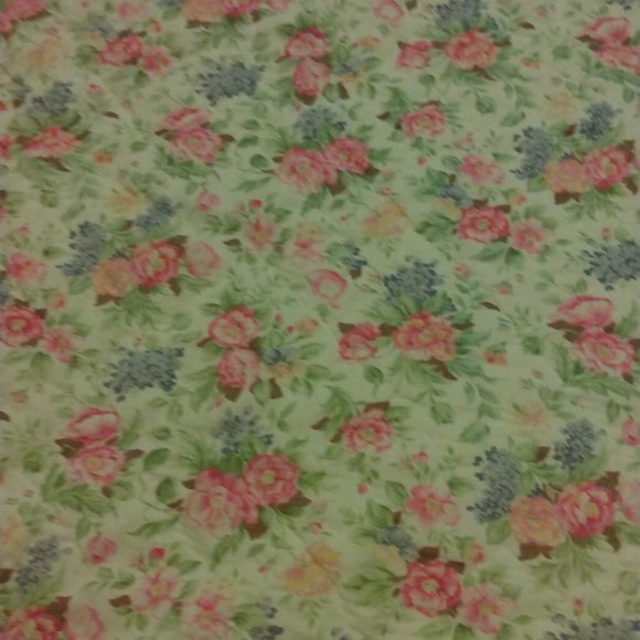 VINTAGE HAND SEWN APPLIQUE QUILTED QUILT FLOWER BOUQUET REVERSIBLE 87" x 91" - Picture 8 of 10